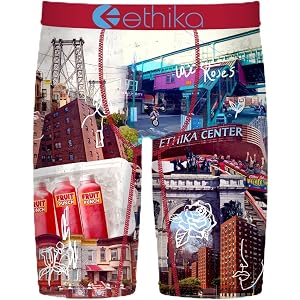 Ethika Boys Staple Boxer Brief, Brooklyn's Finest | 90% Polyester boys staple with Original Staple Fit, No Pull-Down Fit, and
