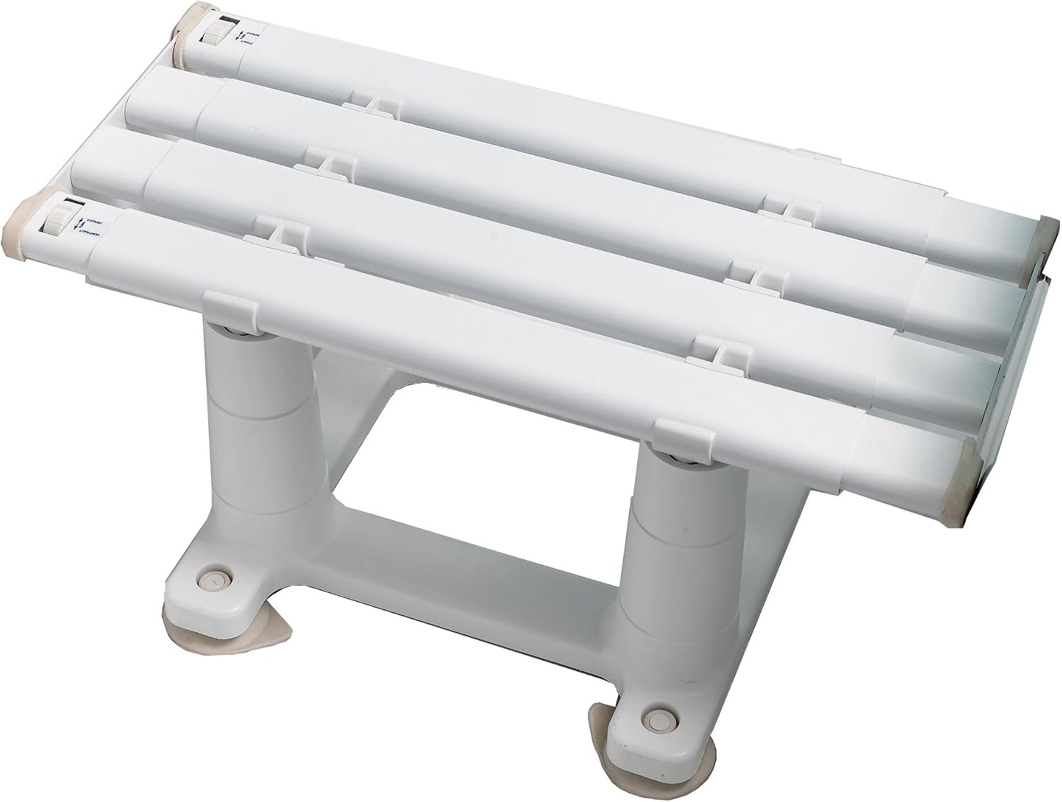 NRS Healthcare F24268 Medeci Bath Seat 20 cm (8 inch) Height - Width Adjustable, White, 20 cm (8-inch) Height
