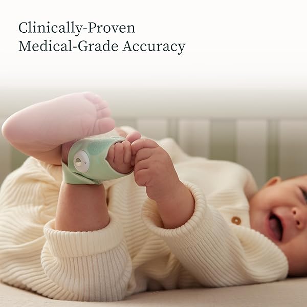 OWLET® DREAM DUO SMART BABY MONITOR: FDA-CLEARED DREAM SOCK® PLUS OWLET CAM 2- TRACKS & NOTIFIES FOR PULSE RATE & OXYGEN WHILE VIEWING BABY IN 1080P HD WIFI VIDEO
