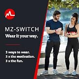 MYZONE MZ-Switch Replacement Arm & Wrist Straps Red - Adjustable view 5