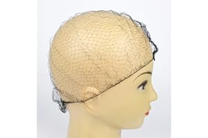 Yes!Fresh Hair Net 144Pcs, Lightweight, 22" Hair Nets Elasticity Invisible Elastic Mesh for Food Service, Ballet Bun, Sleeping, Women and Wig, Nylon Invisible Hairnet (Black)