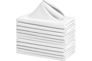 XWZO Cloth Napkins 12 Pack 18x18 inches, Washable and Reusable Table Napkins Ideal for Wedding, Party, Hotel, Events and Home