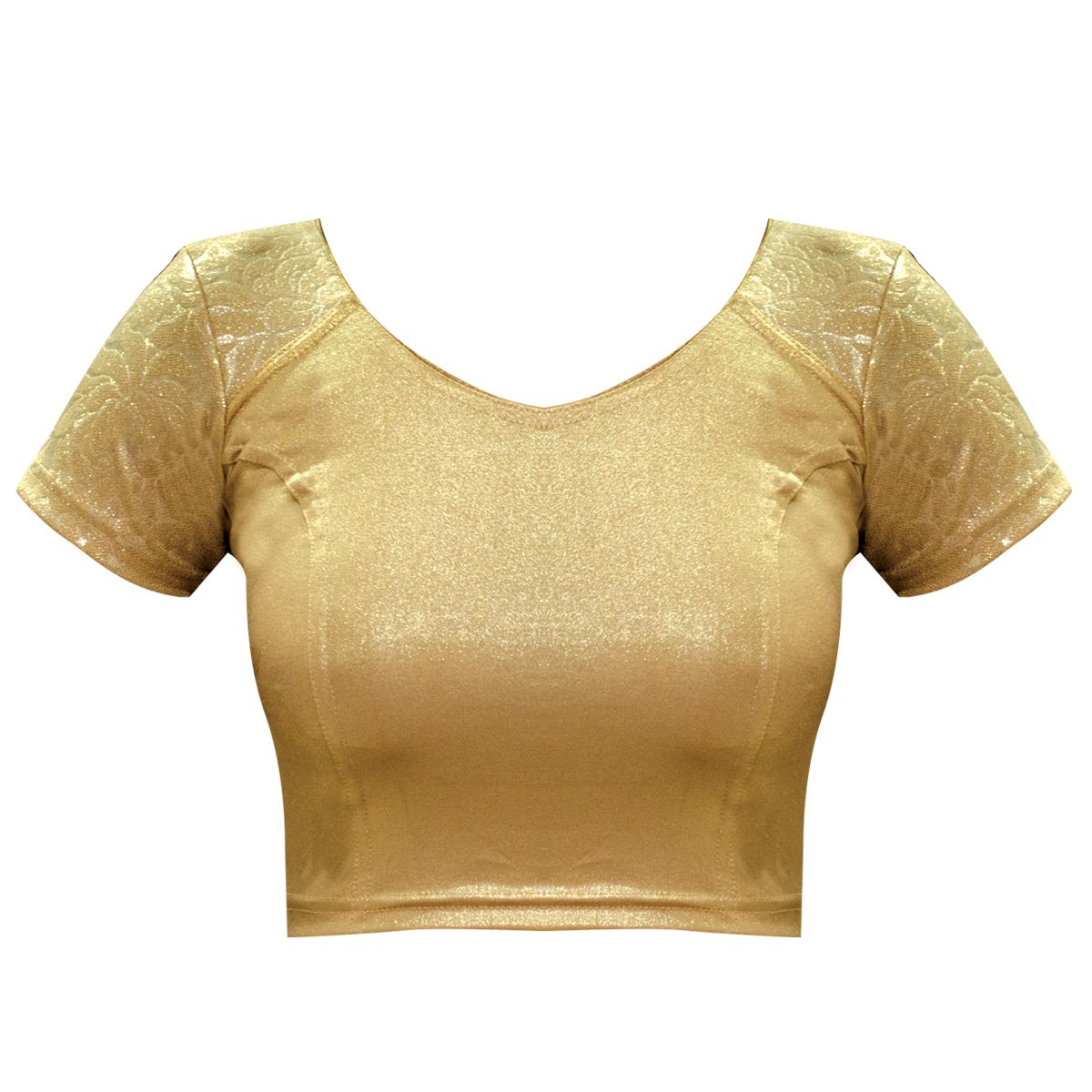 bindigasm's advi's gold sunehari half sleeves blouse