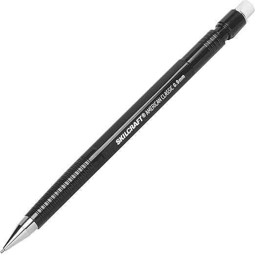 7520001615664 American Classic Mechanical Pencil, .9 mm Lead, Black
