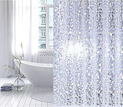 rohit international pvc waterproof 3d shower curtain with 8 hooks 10 ft amazon in home kitchen