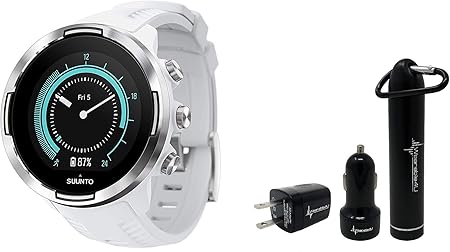 Amazon Com Suunto 9 Baro Durable Multisport Gps Watch With Barometric Altitude And Wearable4u Power Pack Bundle White Gps Navigation