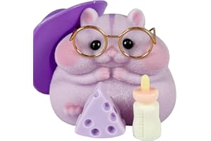 Handmade Taba Squishy Hamster Toy, Cute Squishy Hamster Fidget Toy, Realistic Soft Silicone Mochi Furry Toy, Stress Relief Gi