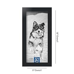 ArtToFrames 7x16 Inch Black Picture Frame, This