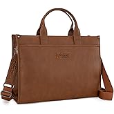 Wrangler Laptop Bag for Women 15.6 Inch Vintage Work Tote Bag for Business Briefcase Handbag with Adjustable Shoulder Strap