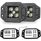 Flush Mount LED Pods, Niwaker 2pcs 5'' 100W CREE