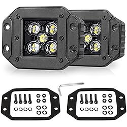 Flush Mount LED Pods, Niwaker 2pcs 5'' 100W CREE