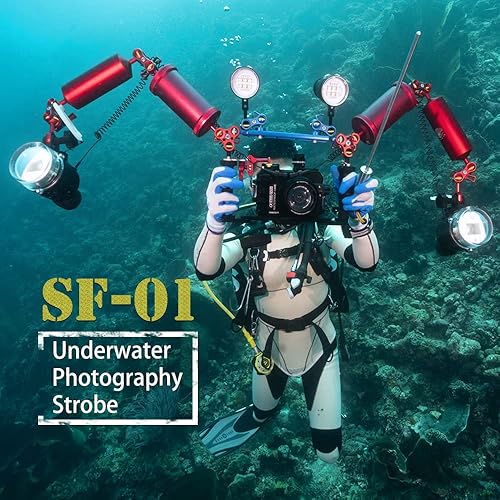 Seafrogs Scuba Diving Strobe Flash Light Waterproof 100M/328FT