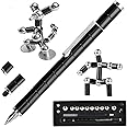 2023 New Magnetic Pen Toy, Decompression Magnet Metal Fidget Pen, Creative Toy Can Write, Gifts for Family or Friends (Black)