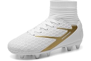 DREAM PAIRS Boys Girls Soccer Football Cleats Shoes(Toddler/Little Kid/Big Kid)
