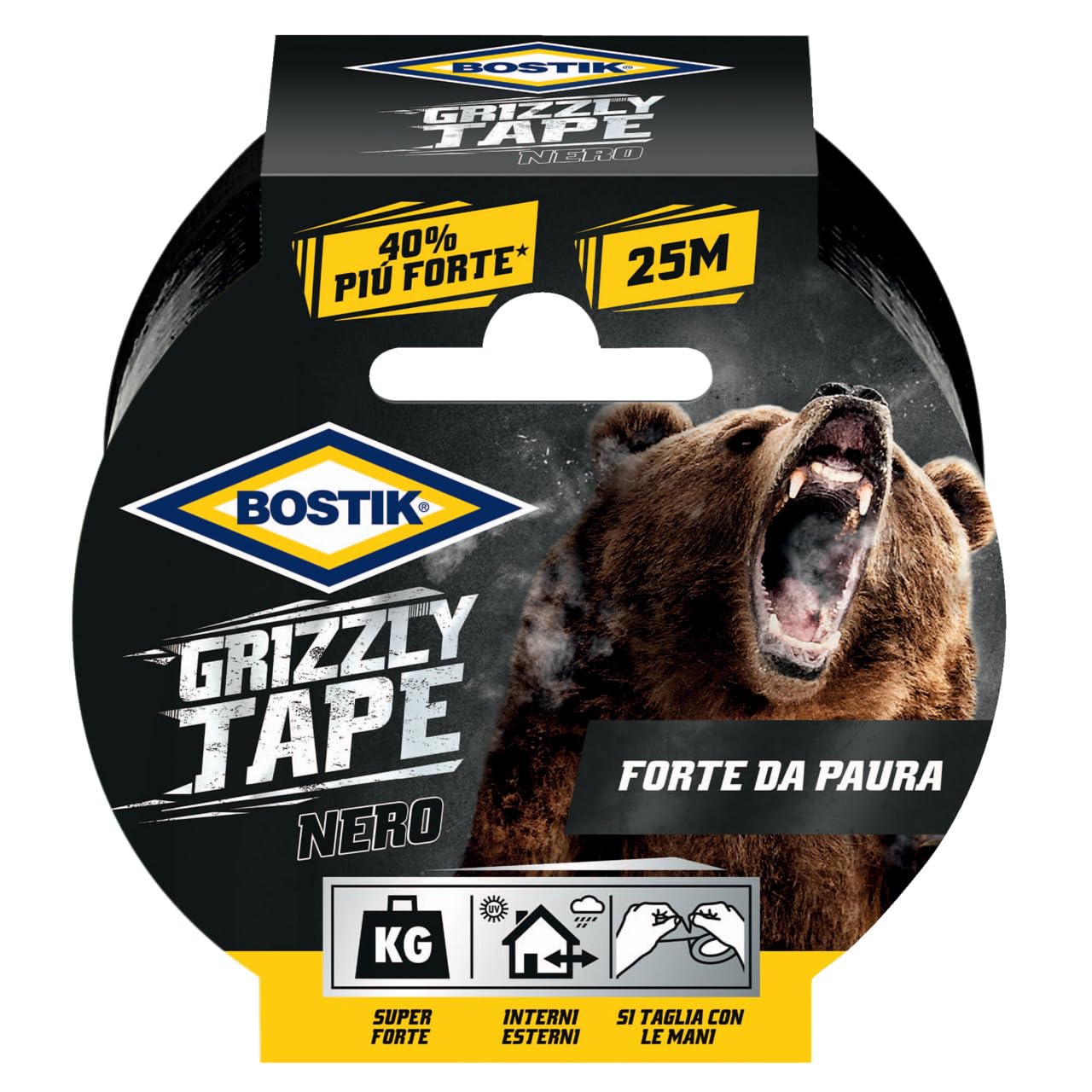 BOSTIK Grizzly Tape Black 25 m x 50 mm