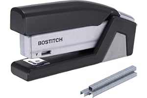 PaperPro inJOY20 - 3 in 1 Stapler - One Finger, No Effort, Spring Powered Stapler - Gray (1510)