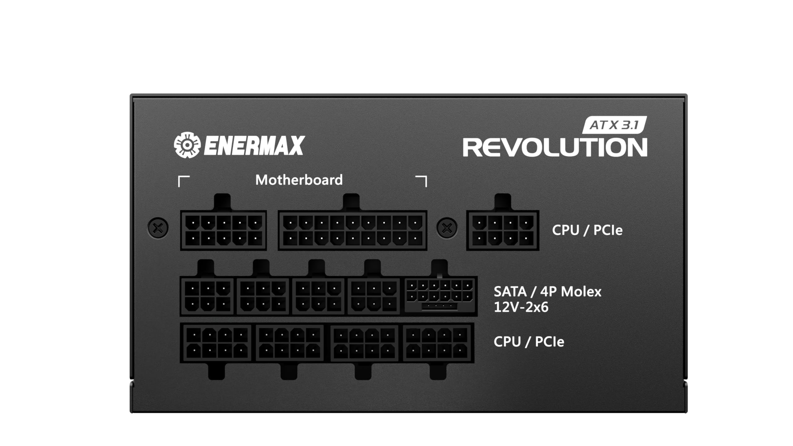 ENERMAX Revolution ATX 3.1 1200 Watt | Vollmodulares ATX 3.1 PC Netzteil | PCIe 5.1 |80 Plus Gold | Semi-Fanless 120mm Lüfter | 105°C jap. Kondensator |ERS1200EWT -V2 2