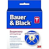 3M Bauer and Black 0-2 Suspensory with Leg Strap, Medium