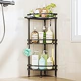 HapiRm Standing Corner Shower Caddy - 3 Tier Shower