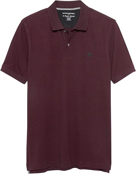 Banana Republic Factory Men's Classic Fit Polo Shirt Elephant Logo Short Sleeve at Amazon Menâs 