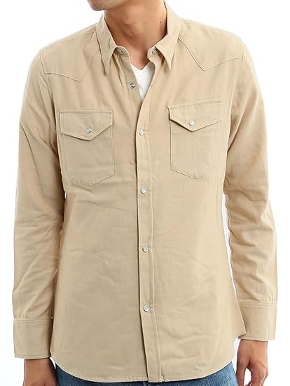 Amazon インプローブス 起毛 ウエスタンシャツ フランネル 無地