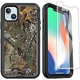 OTTARTAKS Compatible for iPhone 15 Plus Case with Screen Protector Heavy Duty Camo Case for Men Boys Shockproof Full-Body Protective Case for iPhone 15 Plus 6.7inch, Camouflage