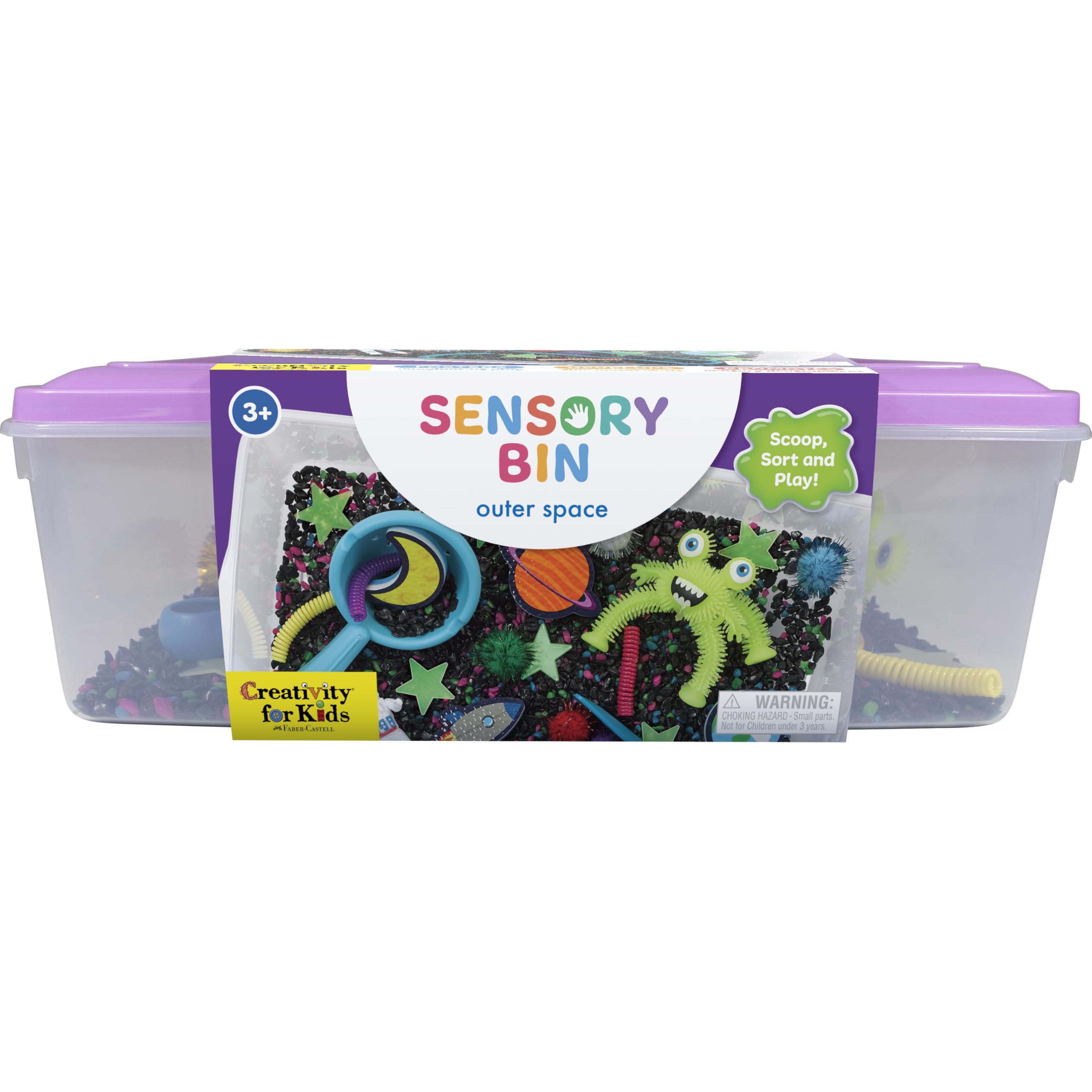 Creativity for Kids Sensory Bin: Outer Space Toys - Preschool and Toddler Sensory Toys, Kids Gifts for Boys and Girls (Ages 3+)