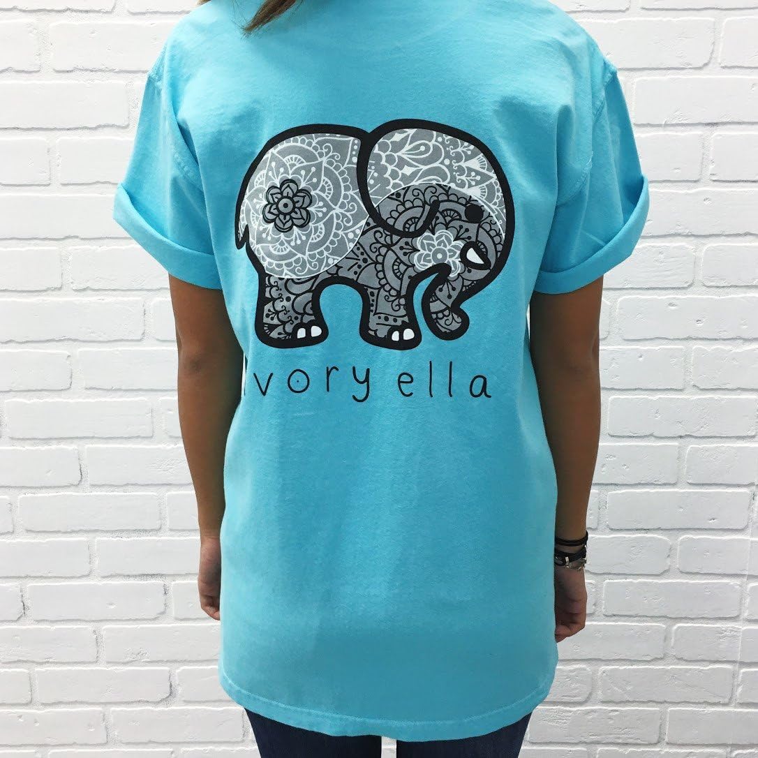 Ivory Ella Women's Lagoon Yin and Yang Short Sleeve Tee