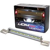 iJDMTOY Universal Frame Mount LED License Plate Light For Car Truck SUV | Aluminum Body 24-LED Light Bar, Bolt-On Installation, Adjustable Light Angle Design, For Number Plate/Reverse/Auxiliary Light