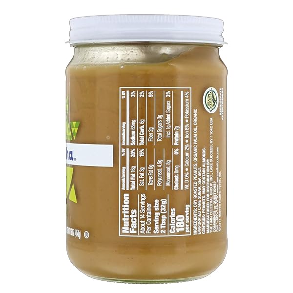 MARANATHA NATURAL CREAMY PEANUT BUTTER SPREAD, NO STIR, 16 OUNCE JAR
