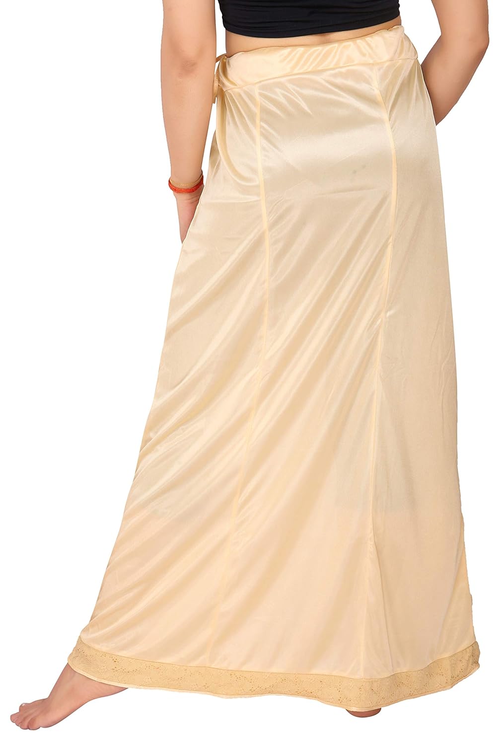 carrel women lycra fabric comfort fit long length plain petticoat