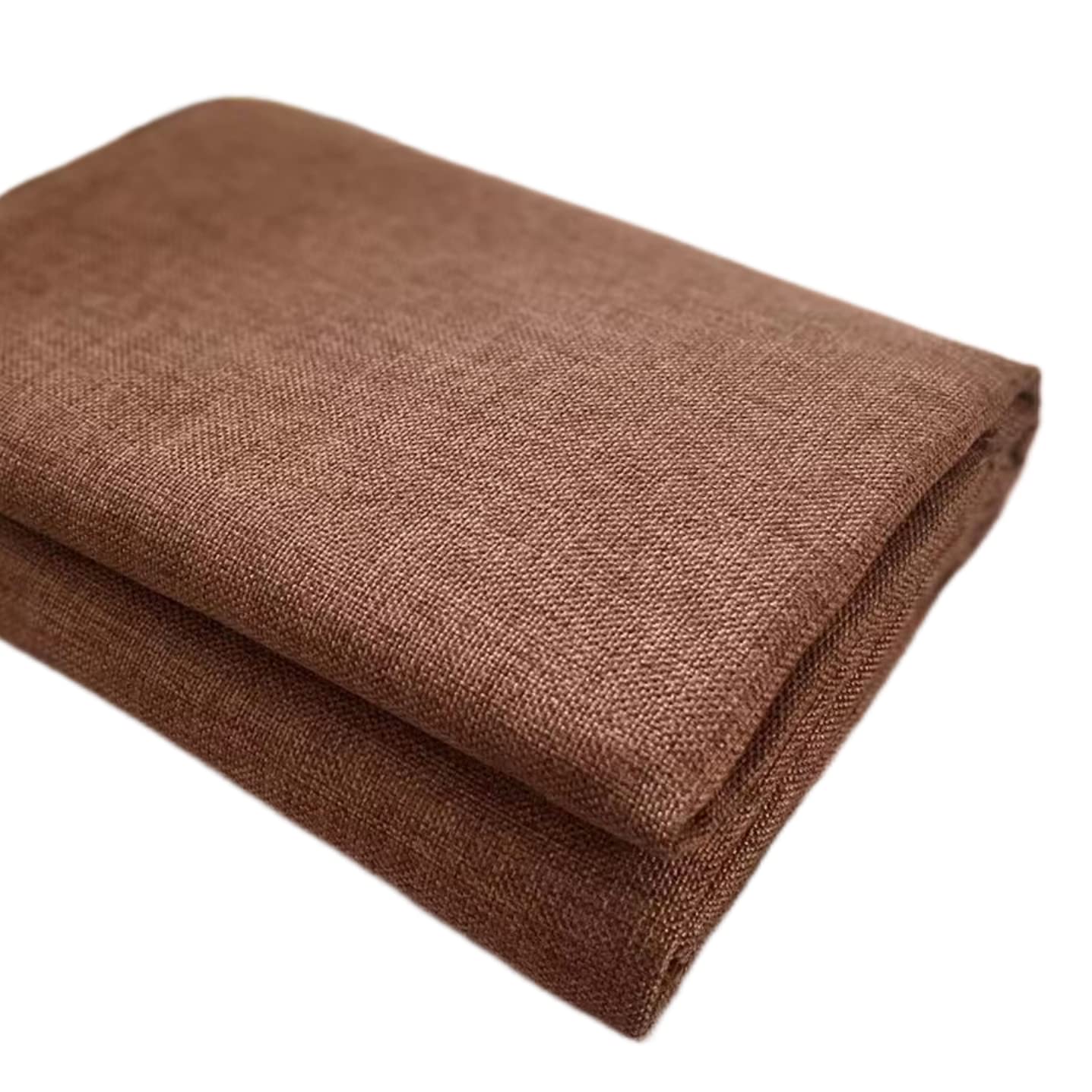 Thick Upholstery Fabric for Chair, Faux Linen Type Cloth Material, for Tablecloth Sofa Seat (Brown 15, 2 Yard (57x 72 inch)) — image 1