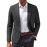 PJ PAUL JONES Mens Casual Sport Coats Two Button Slim Fit Blazer Lightweight Pattern Lined Notch Lapel Suit Jacket