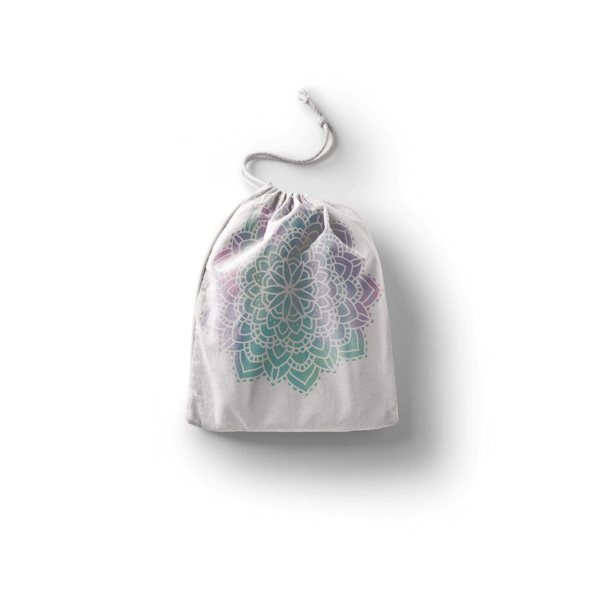 Bonamaison Printed Cotton Produce Bag with Drawstring, Reusable Grocery Bag, Biodegradable Eco-Friendly Bags, Travel Pouch, Sachet Bags, Shopping Bag, Eco Friendly, Foldable, Size: 12x15 Cm