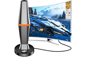 TV Antenna Indoor, 250+ Miles Long Range Reception, HDTV Antenna Indoor for Local Channels,Digital TV Antenna for Smart TV, S
