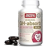Jarrow Formulas QH-Absorb 200 mg - Active Antioxidant Form of Co-Q10 - Dietary Supplement - Supports Mitochondrial Energy Production & Cardiovascular Health - 90 Softgels