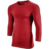 Champro Lightning Men's Three-Quarter Sleeve Compression Shirt Baselayer for Football, Basketball, Baseball