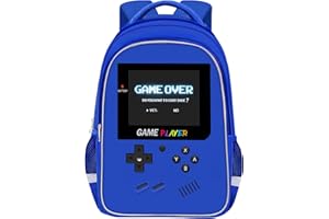 TILYTADLY School Backpack For Boys - Gamer Boys Backpack For Kids Children Teens Elementary Middle School - Ages 6-18，17″