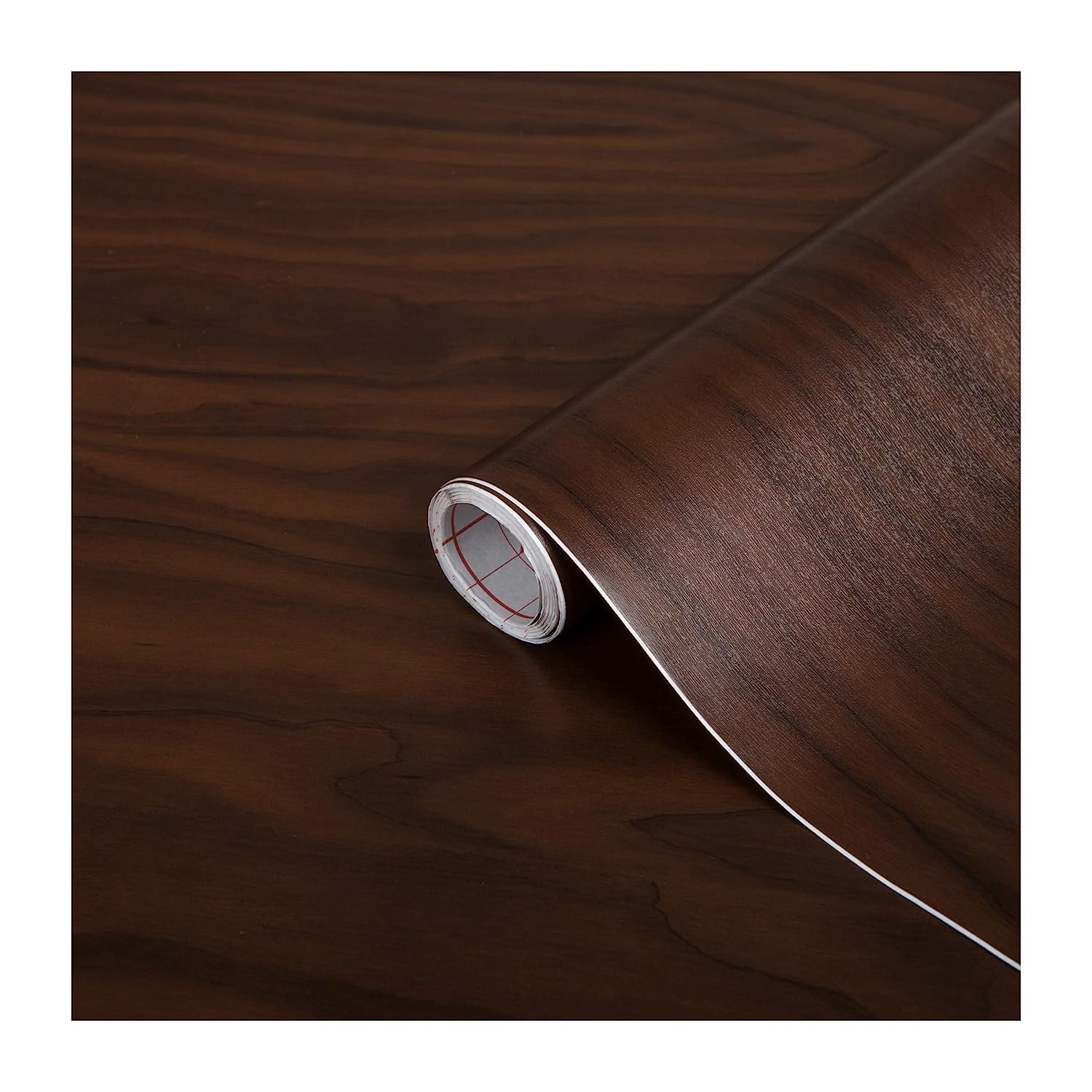 d-c-fix vinyl wrap Apple birch chocolate wood effect 67,5 cm x 2 m - sticky back plastic roll for furniture, kitchen & cupboards - contact paper sticker self adhesive film