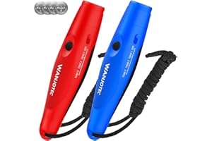 WANJOTEC Electronic Whistle,Handheld Electronic Whistles, 3 Tone High Volume Whistle Emergency, Adjustable Volume Whistle with Lanyard for Teacher Coach Referee,Volleyball Soccer Outoor Sports