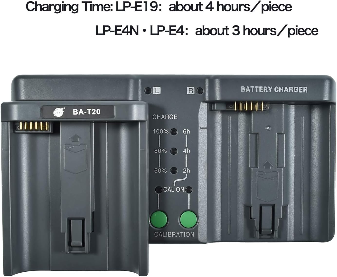 DSTE DMH26A 3-in-one Power Battery Charger as MH-26 Compatible for Nikon EN-EL18 EN-EL4 EN-EL4A Canon LP-E4 LP-E4N LP-E19 LC-E19 - Image 4