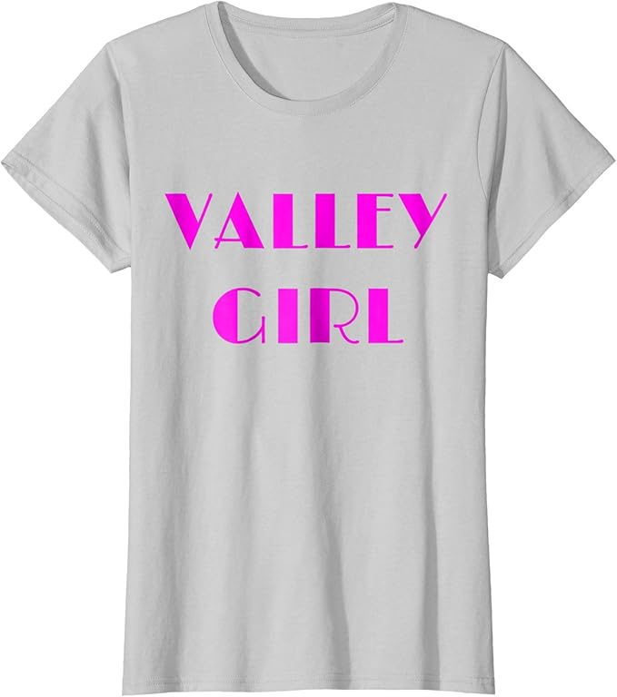 Valley Girl Shirt Retro 1980s Vintage Style Shirt Clothing