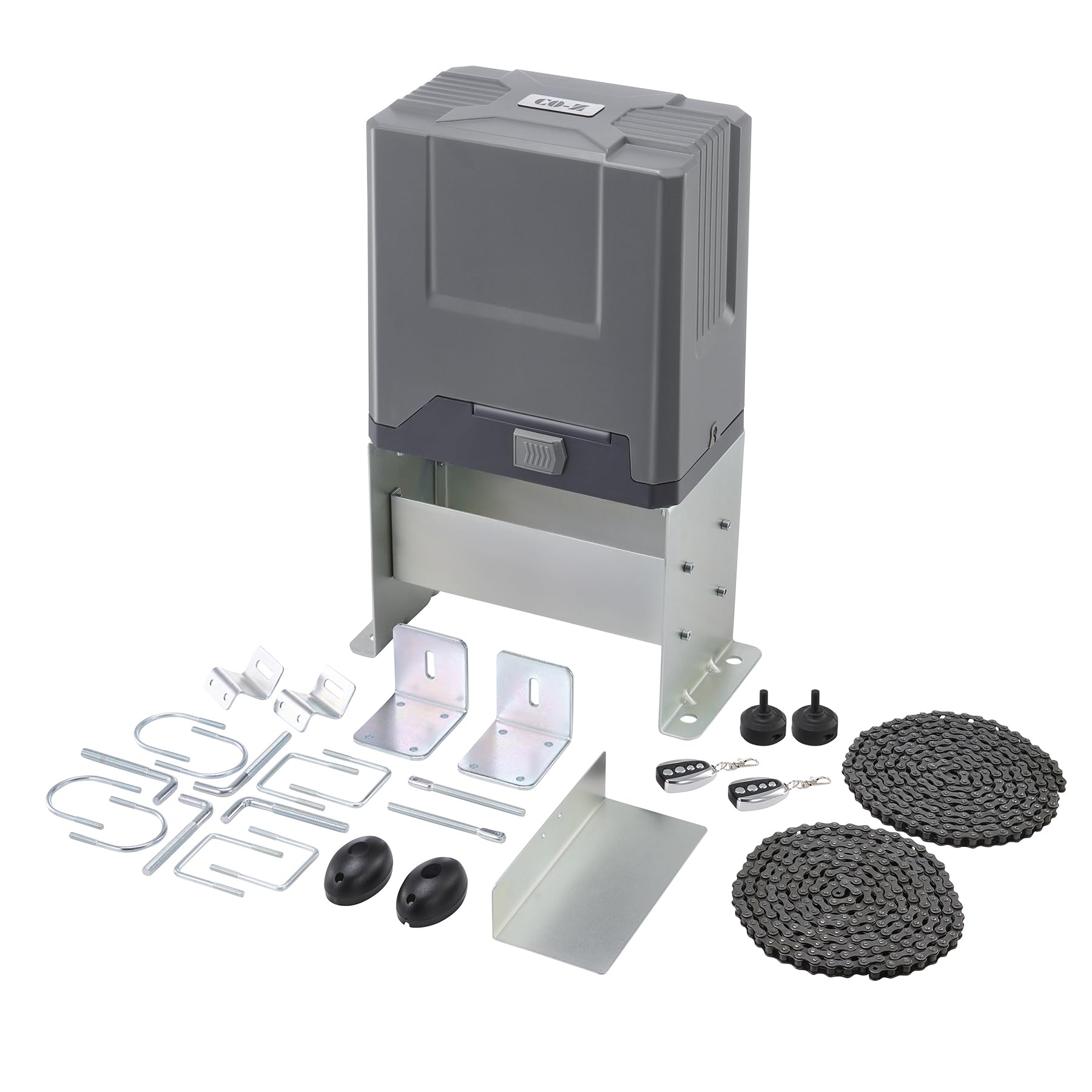 Photo 1 of ** used / missing parts ** CO-Z CG5500 Automatic 5500 lb Sliding Gate Opener with 2 Remote Controls, Electric Rolling Driveway Fence Slide Gate Motor, Gate Operator Hardware Security System Kit for Sliding Gate Up to 40 Feet