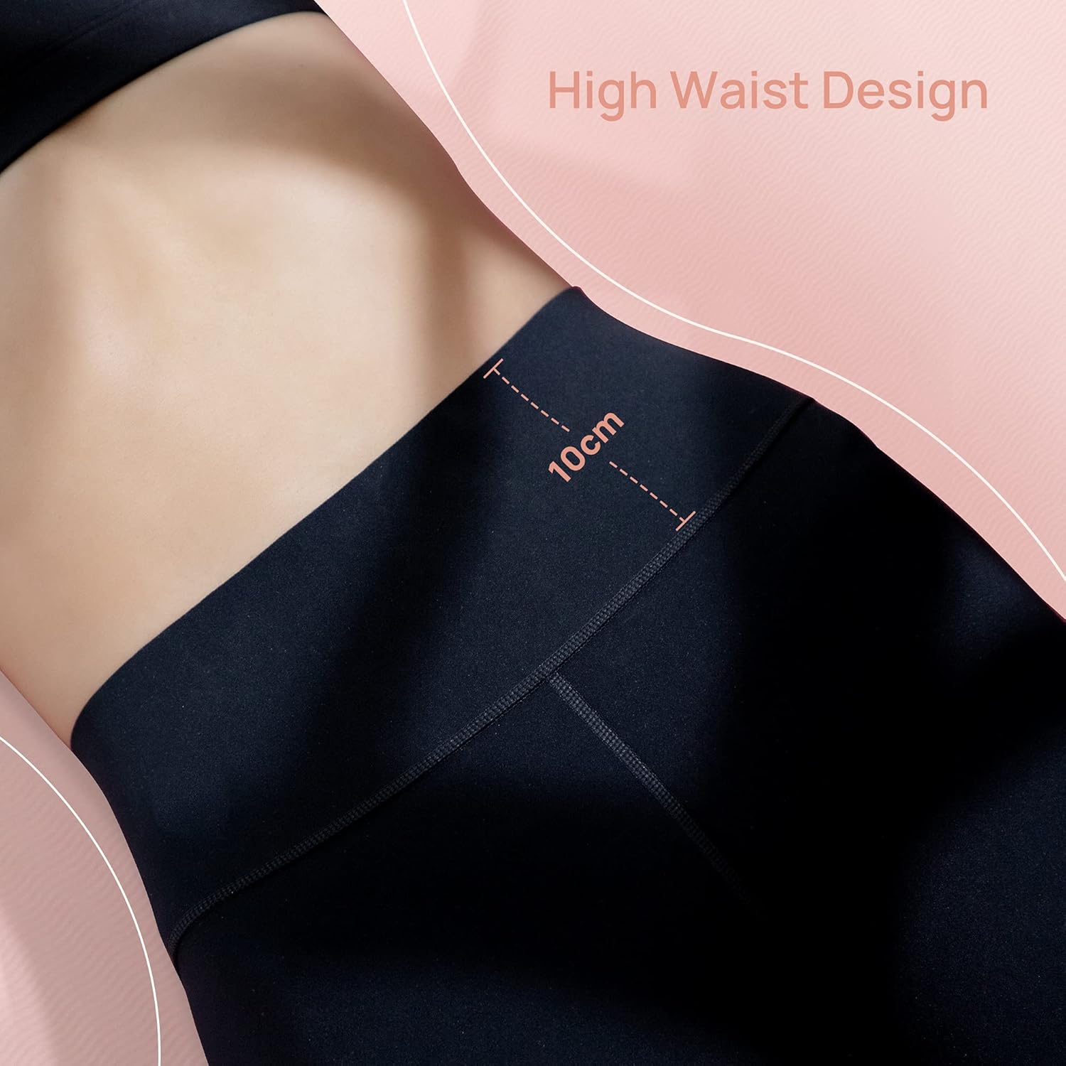 AKASO Women's Workout Leggings, Free-Cutting (No Curling Edge), 7/8 Length High Waisted Yoga Pants, Naked Feeling Tight Pants: Clothing