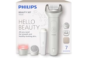 Philips Beauty Set - All-In-One Set for Body and Face, Cordless Wet and Dry Use, for Hair Removal, Body and Skincare, Epilato