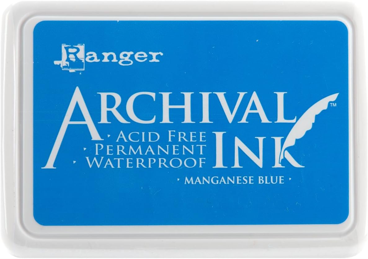Ranger Archival Ink Pad, Manganese Blue