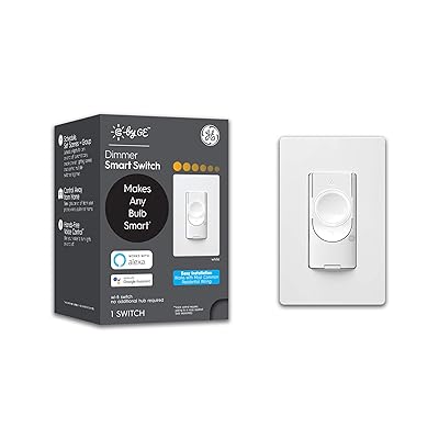 Buy C By Ge 3 Wire Smart Dimmer Switch Compatible With Google Home And Alexa Dimmer Switches Without Hub Smart Switch No Neutral Required Single Pole 3 Way Smart Switch White 1 Pack Online In Indonesia