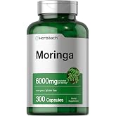 Horb&auml;ach Moringa Oleifera | 300 Powder Capsules | Complete Green Superfood | Non-GMO and Gluten Free Extract Formula