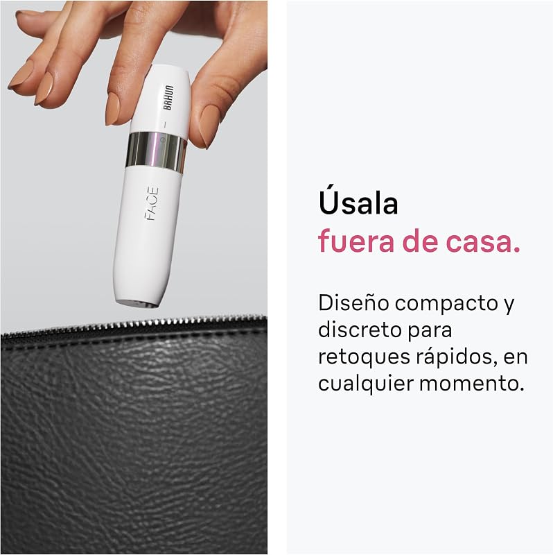 Mini Depiladora Facial para Mujer, FS1005, Blanco