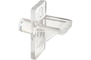 Prime-Line U 10136 1/4 In., Clear Plastic, Shelf Support Peg (8 Pack)